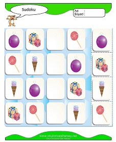 Sudoku Çocuk Bulmacaları